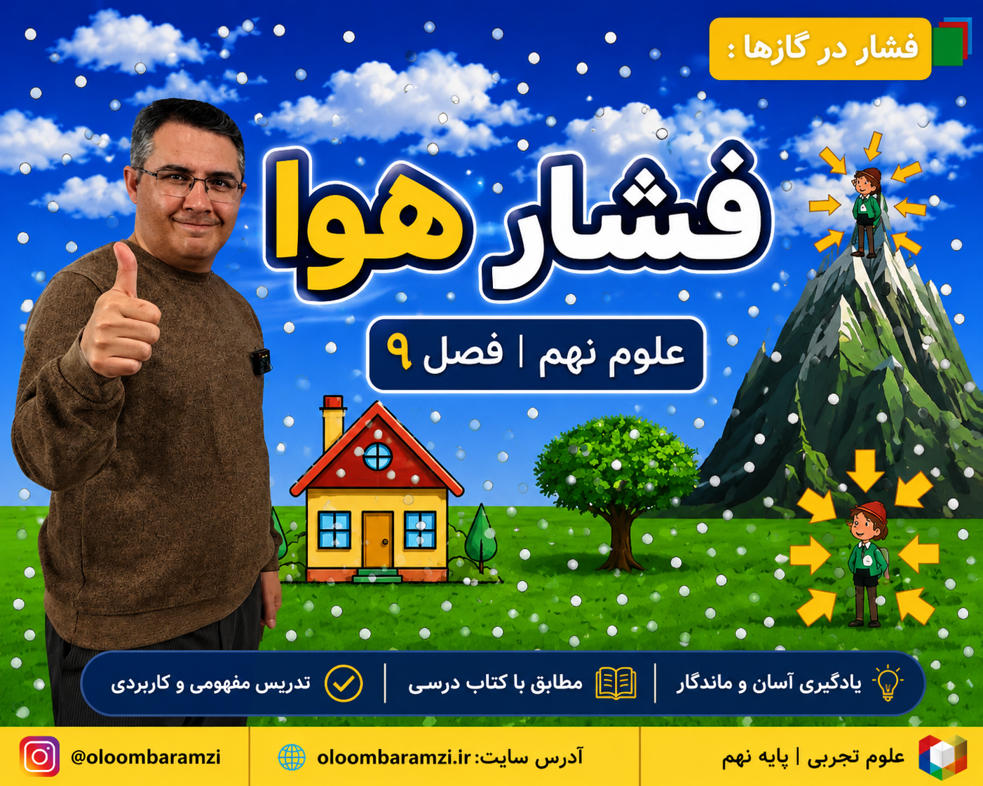 بررسی فشار هوا با حضور پینوکیو
